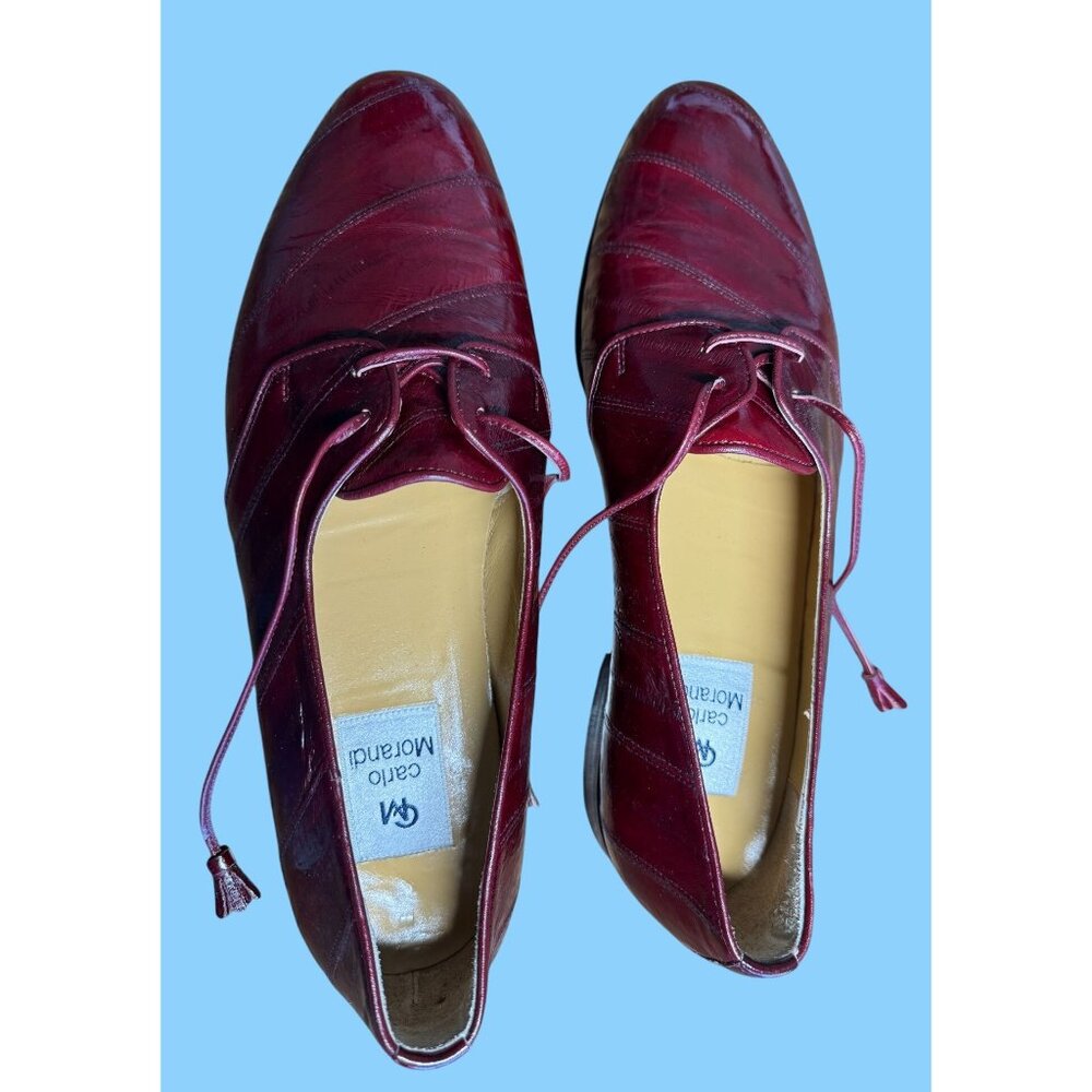 Carlo Morandi Genuine Eel Skin Shoes Size 11 M40397